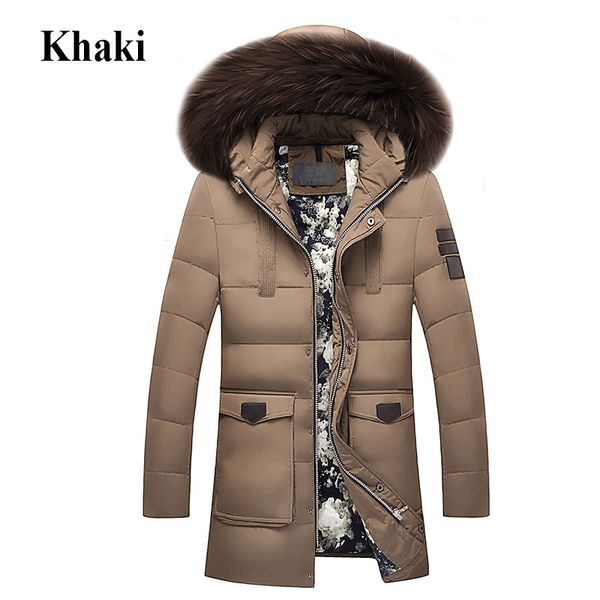 2018 new winter down jacket raccoon fur hood men's clothing casual jackets thickening parkas male big coat 918, Black
2018 new winter down jacket raccoon fur hood men's clothing casual jackets thickening parkas male big coat 918, Black