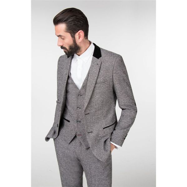 2017 latest coat pant designs winter light grey tweed men suit slim fit 3 piece tuxedo custom groom blazer mens suits masculino, White;black
2017 latest coat pant designs winter light grey tweed men suit slim fit 3 piece tuxedo custom groom blazer mens suits masculino, White;black