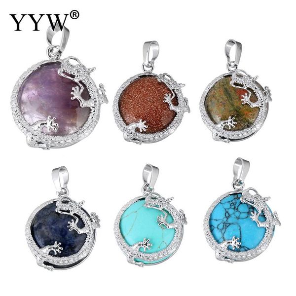 pendants natural gem stone pendants jewelry silver plated dragon animal charm sea opal tiger eye quartz fashion jewelry, Black
pendants natural gem stone pendants jewelry silver plated dragon animal charm sea opal tiger eye quartz fashion jewelry, Black