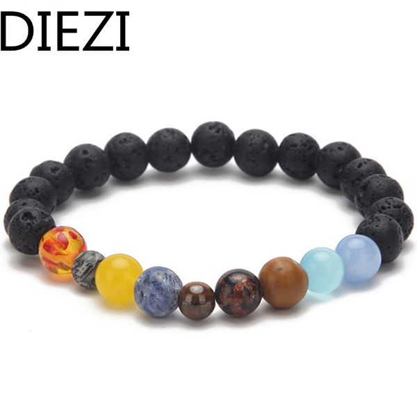 diezi 2018 new men universe galaxy the eight planets in the solar system guardian stars stones black lava beads women bracelets
diezi 2018 new men universe galaxy the eight planets in the solar system guardian stars stones black lava beads women bracelets