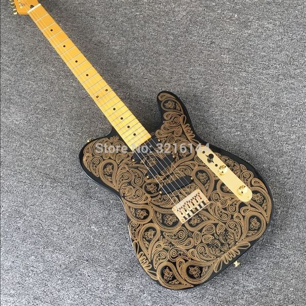 new golden flower electric guitar, golden accessories, real ps of the factory wholesale, provide ems shipping
new golden flower electric guitar, golden accessories, real ps of the factory wholesale, provide ems shipping