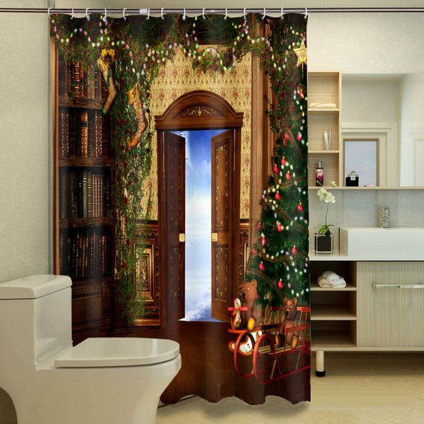 myru 3d print waterproof christmas shower curtains bath products bathroom decor with hooks
myru 3d print waterproof christmas shower curtains bath products bathroom decor with hooks