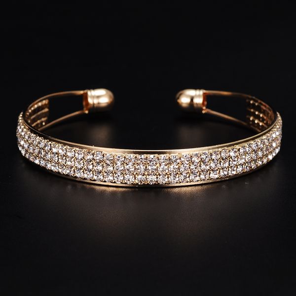 new fashion gold jewelry rhinestones silver plated bracelet for women bangles copper bracelet sz-zl042, Black
new fashion gold jewelry rhinestones silver plated bracelet for women bangles copper bracelet sz-zl042, Black