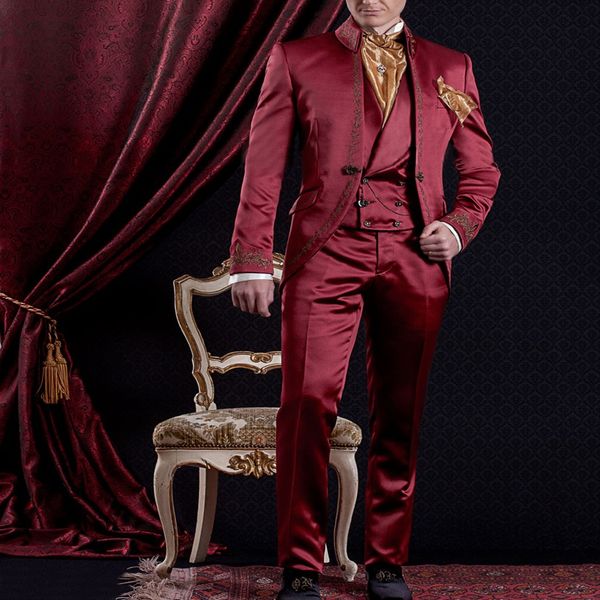selling groomsmen mandarin lapel groom tuxedos wine men suits embroidery wedding/prom/dinner man blazer(jacket+pants+vest)k905, Black;gray
selling groomsmen mandarin lapel groom tuxedos wine men suits embroidery wedding/prom/dinner man blazer(jacket+pants+vest)k905, Black;gray