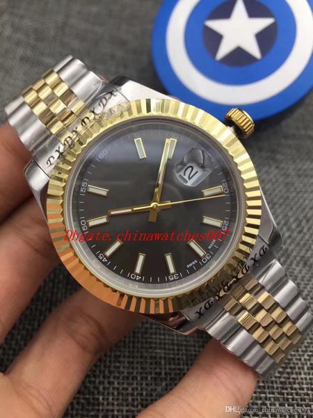 new 2018 luxury black 41mm 18kt gold & stainless datejust 126333 automatic mechanical men's watch watches, Slivery;brown
new 2018 luxury black 41mm 18kt gold & stainless datejust 126333 automatic mechanical men's watch watches, Slivery;brown