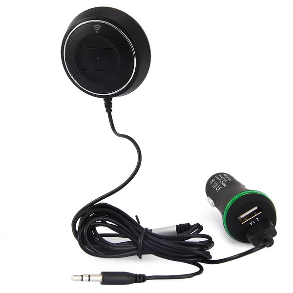 

fast nfc paring wireless bluetooth music receiver adapter hands-3.5mm car aux speaker built-in canceling microphone