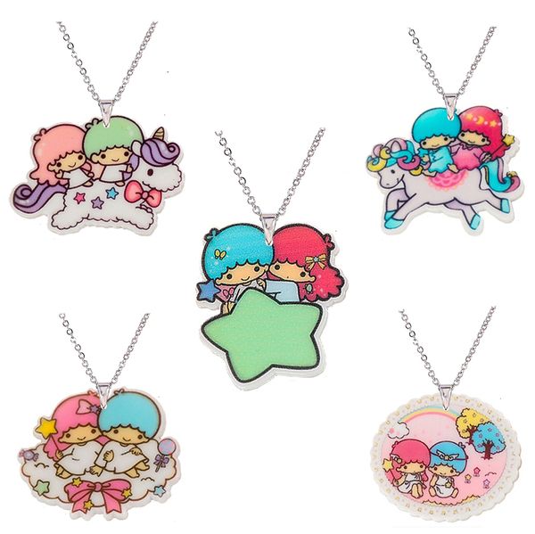 whole salekawaii cartoon little twin stars acrylic pendant necklace for girls silver chain flatback resin children's necklaces & pendants
whole salekawaii cartoon little twin stars acrylic pendant necklace for girls silver chain flatback resin children's necklaces & pendants