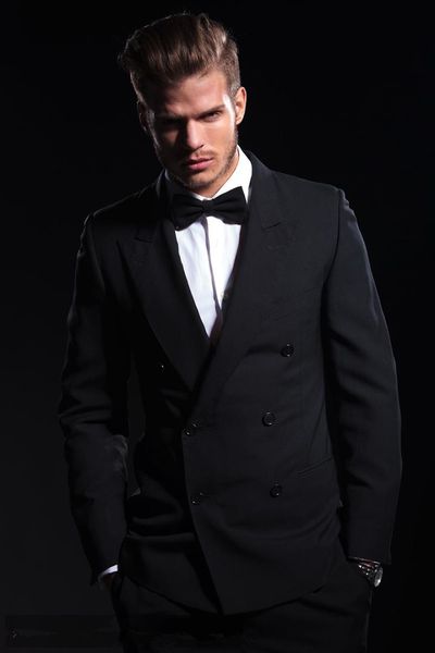 black fashion suit business double-breasted classic latest gentleman groom suit custom men's slim dress jacket + pants, White;black
black fashion suit business double-breasted classic latest gentleman groom suit custom men's slim dress jacket + pants, White;black