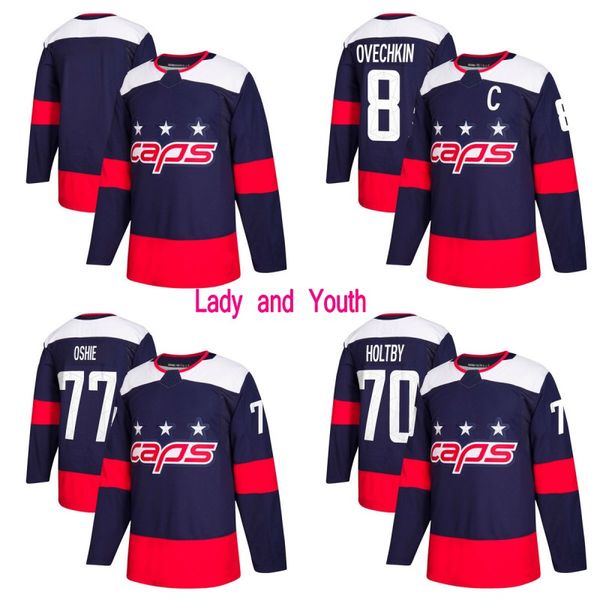 Lady and Youth Washington 2018 Stadium Series Jersey 8 Alex Ovechkin 19 Nicklas Backstrom 70 Braden Holtby 74 John Carlson 77 T.J. Oshie
Lady and Youth Washington 2018 Stadium Series Jersey 8 Alex Ovechkin 19 Nicklas Backstrom 70 Braden Holtby 74 John Carlson 77 T.J. Oshie