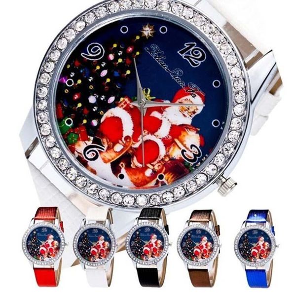 christmas santa and tree pattern gifts watch candy color male and female silicone strap wrist watch, Slivery;brown
christmas santa and tree pattern gifts watch candy color male and female silicone strap wrist watch, Slivery;brown