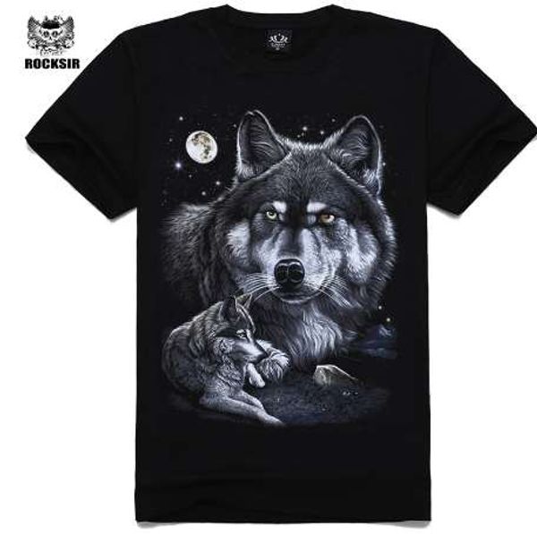 rocksir summer mens casual t shirts black wolf print brand clothing for man's short sleeve slim t-shirts male tee, White;black
rocksir summer mens casual t shirts black wolf print brand clothing for man's short sleeve slim t-shirts male tee, White;black