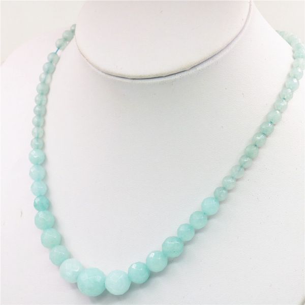 jewelry making accessory 6-14m blue amazon stone red stripe round ball beads necklace gift women girl party 18inch wholesale, Silver
jewelry making accessory 6-14m blue amazon stone red stripe round ball beads necklace gift women girl party 18inch wholesale, Silver