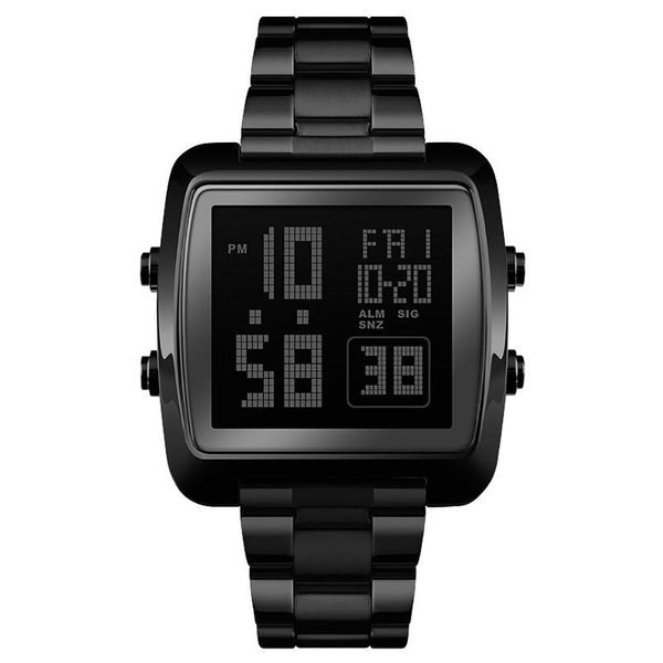 men luminous digital display dual time alarm date electronic quartz wrist watch, Slivery;brown
men luminous digital display dual time alarm date electronic quartz wrist watch, Slivery;brown
