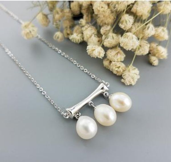 s925 sterling silver new drop pearl necklace generous wild fashion women's silver
s925 sterling silver new drop pearl necklace generous wild fashion women's silver