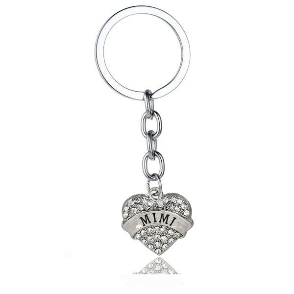 12 pc/lot clear mimi crystal heart keychain charm chain friend love keyring gift lover women wedding party jewelry car key ring, Silver
12 pc/lot clear mimi crystal heart keychain charm chain friend love keyring gift lover women wedding party jewelry car key ring, Silver