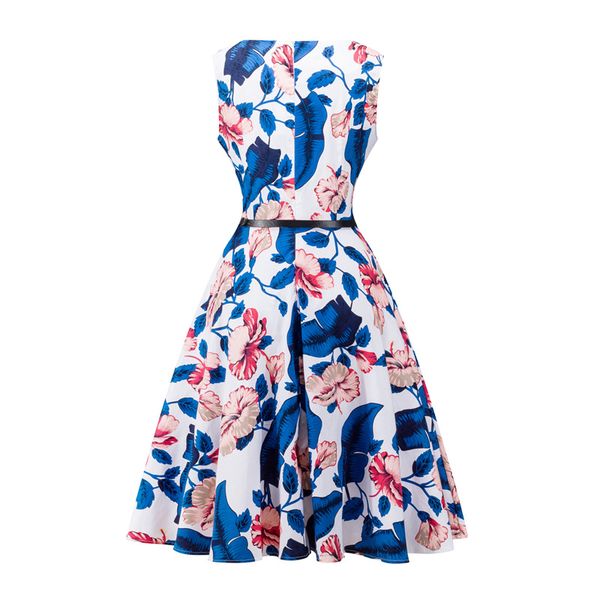 Sleeveless Summer Dress Women Retro Cotton Floral Print 50s 60s Vintage Dress With Belt Sleeveless Elegant Party Dresses Sundress
Sleeveless Summer Dress Women Retro Cotton Floral Print 50s 60s Vintage Dress With Belt Sleeveless Elegant Party Dresses Sundress