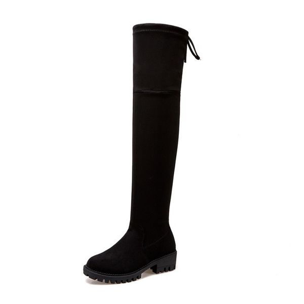 2017 autumn new casual low heel thin over the knee size code 33-43 student boots tide direct sales 1126, Black
2017 autumn new casual low heel thin over the knee size code 33-43 student boots tide direct sales 1126, Black