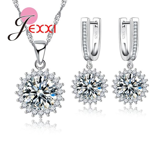jemmin wedding pendant jewelry sets round flower plated silver necklace/earrings for women jewelry sets, Black
jemmin wedding pendant jewelry sets round flower plated silver necklace/earrings for women jewelry sets, Black