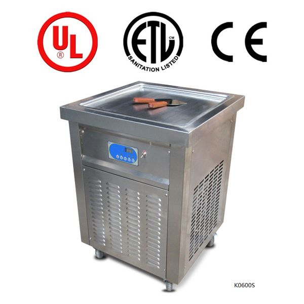kolice ent etl ce single square 50*50cm pan instant roll ice cream machine thai fry ice cream roll machine with refrigerant
kolice ent etl ce single square 50*50cm pan instant roll ice cream machine thai fry ice cream roll machine with refrigerant
