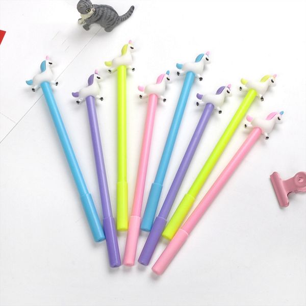 4 pcs/set cute unicorn pony cartoon pet gel pens material escolar stationery canetas escolar school office supplies
4 pcs/set cute unicorn pony cartoon pet gel pens material escolar stationery canetas escolar school office supplies