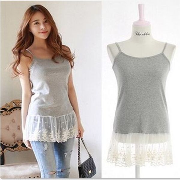 clobee summer high street basic clothing female korean style spaghetti strap lace women cotton camisole plus size clothing, Black;white
clobee summer high street basic clothing female korean style spaghetti strap lace women cotton camisole plus size clothing, Black;white