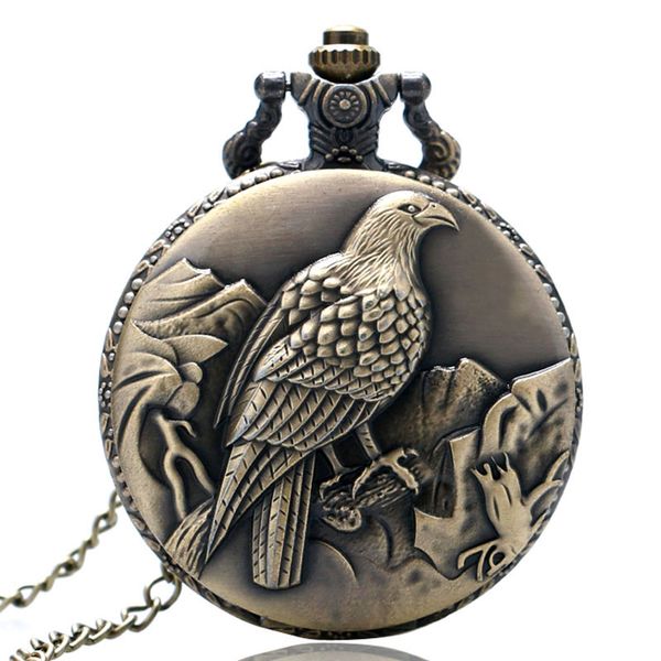 vintage bronze eagle quartz pocket watch punk pendant chain with necklace chain gifts for men women, Slivery;golden
vintage bronze eagle quartz pocket watch punk pendant chain with necklace chain gifts for men women, Slivery;golden