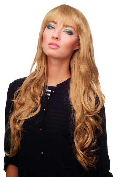 ladies wig honey blonde curles wavy long side part approx. 70 cm 9204s-1, Black;brown
ladies wig honey blonde curles wavy long side part approx. 70 cm 9204s-1, Black;brown