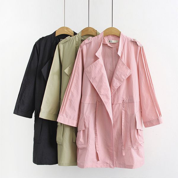 casual loose trench coat for women british full sleeve long european windbreakers turn-down collar solid fall overcoat, Tan;black
casual loose trench coat for women british full sleeve long european windbreakers turn-down collar solid fall overcoat, Tan;black