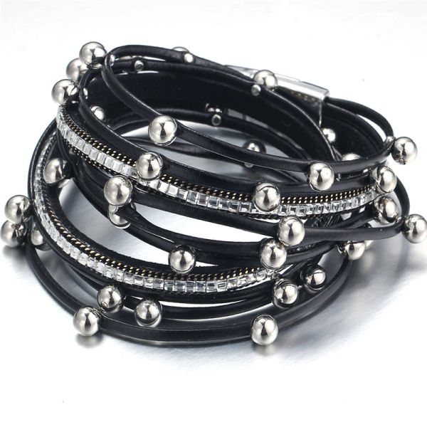 17km 3 color party fashion multiple layers charm bracelet for women vintage leather bracelets & bangle femme party jewelry, Golden;silver
17km 3 color party fashion multiple layers charm bracelet for women vintage leather bracelets & bangle femme party jewelry, Golden;silver
