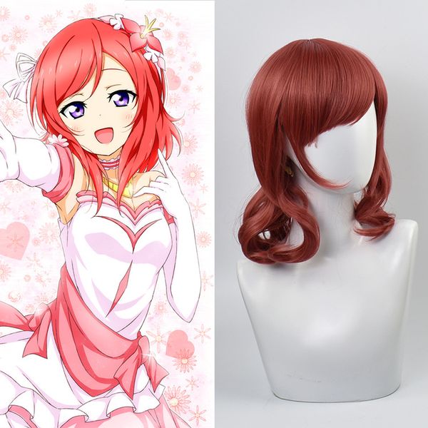 аниме lovelive маки нишикино косплей вьющиеся короткие красное вино жаропрочных парик из синтетических волос, Black
аниме lovelive маки нишикино косплей вьющиеся короткие красное вино жаропрочных парик из синтетических волос, Black