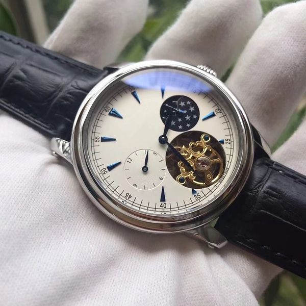2019 fashion sports men's watches, fully automatic movement, mineral reinforcement mirror, blue, white dial, Slivery;brown
2019 fashion sports men's watches, fully automatic movement, mineral reinforcement mirror, blue, white dial, Slivery;brown