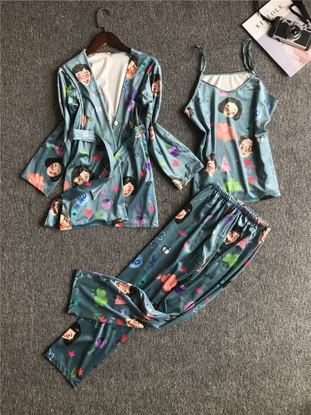3 pcs korea fashion gold velvet pajama set woman autumn new camisole long sleeve pijama, Blue;gray
3 pcs korea fashion gold velvet pajama set woman autumn new camisole long sleeve pijama, Blue;gray