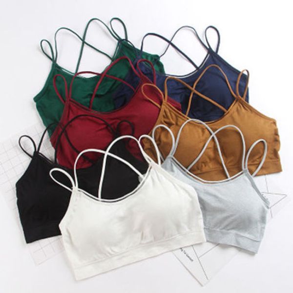 леди женская летняя мода bralette клетке назад вырезать ремешками мягкий бюстгальтер bralet жилет растениеводство топ майки танки tee tube t, White
леди женская летняя мода bralette клетке назад вырезать ремешками мягкий бюстгальтер bralet жилет растениеводство топ майки танки tee tube t, White