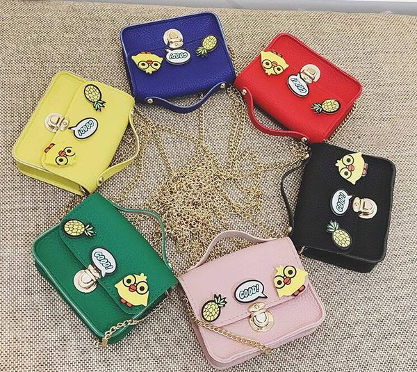 Newest Fashion Spring Children Handbag For Girls Small Bag Chicken Pineapple Badge Toy Toddler Messenger Bag PU Leather Kids Wallet Bag
Newest Fashion Spring Children Handbag For Girls Small Bag Chicken Pineapple Badge Toy Toddler Messenger Bag PU Leather Kids Wallet Bag