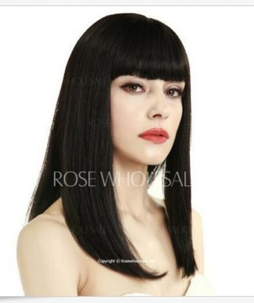fixsf301 fancy medium straight black lady's hair wigs for modern women curly wig, Black;brown
fixsf301 fancy medium straight black lady's hair wigs for modern women curly wig, Black;brown