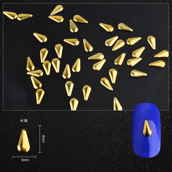 100pcs/pack gold 3d metal nail art studs droptear heart triangle shape diy charm nail accessories decorations, Silver;gold
100pcs/pack gold 3d metal nail art studs droptear heart triangle shape diy charm nail accessories decorations, Silver;gold