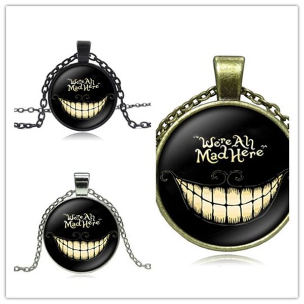 5pcs cheshire cat time gemstone necklace alice in wonderland glass round pendant three color chain for women girl gift, Red;brown
5pcs cheshire cat time gemstone necklace alice in wonderland glass round pendant three color chain for women girl gift, Red;brown