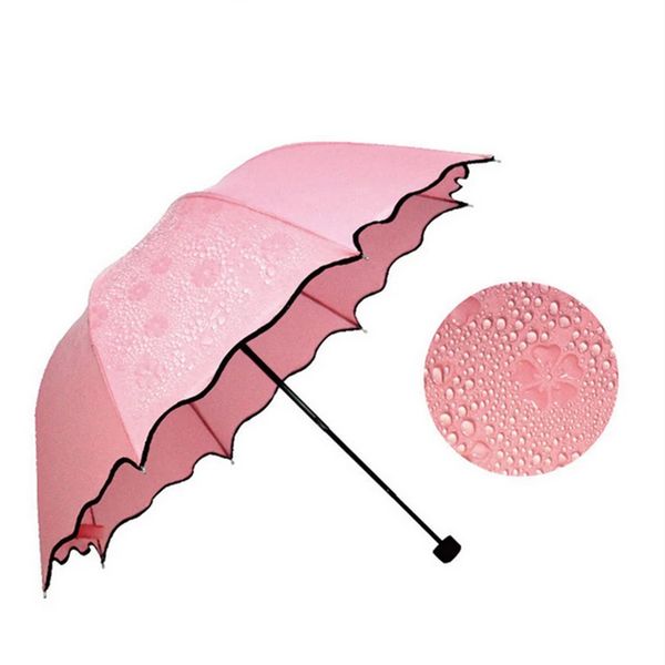 

lace umbrella parasol lady princess paraguas magic flowers dome guarda chu sol sun folding umbrella for girl multi-function gift