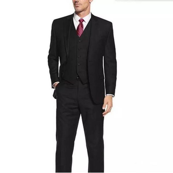 solid color men suits new design wedding groom tuxedos man suit of good quality groom wear (jacket + pants + vest), Black;gray
solid color men suits new design wedding groom tuxedos man suit of good quality groom wear (jacket + pants + vest), Black;gray