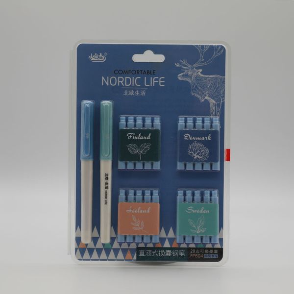 2pcs nordic life plastic erasable fountain pen with 20pcs ink sac for calligraphy writing stationery school supplies
2pcs nordic life plastic erasable fountain pen with 20pcs ink sac for calligraphy writing stationery school supplies