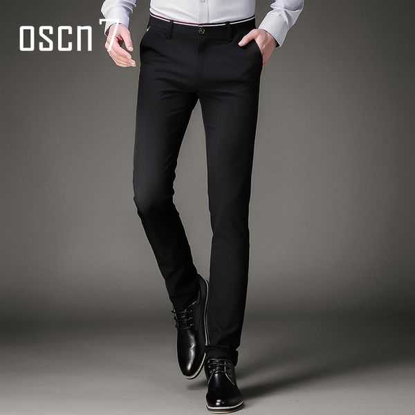 oscn7 black elastic perfume masculino slim dress pants for men high waist business mens pants formal pantalon homme classique, White;black
oscn7 black elastic perfume masculino slim dress pants for men high waist business mens pants formal pantalon homme classique, White;black