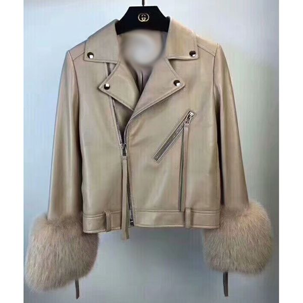 genuine leather coat woman sleeve end short real leather jacket girl formal clothing, Black
genuine leather coat woman sleeve end short real leather jacket girl formal clothing, Black