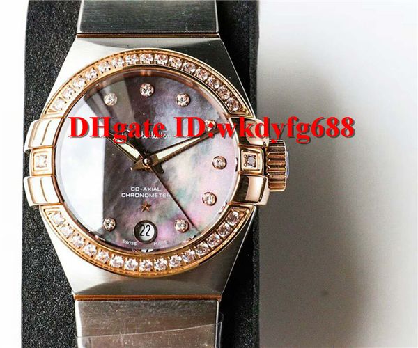 Oe factory ver ion new luxury women watch 8520 automatic u 316 teel 18k gold diamond brzel mother of pearl dial apphire cry tal 
Oe factory ver ion new luxury women watch 8520 automatic u 316 teel 18k gold diamond brzel mother of pearl dial apphire cry tal