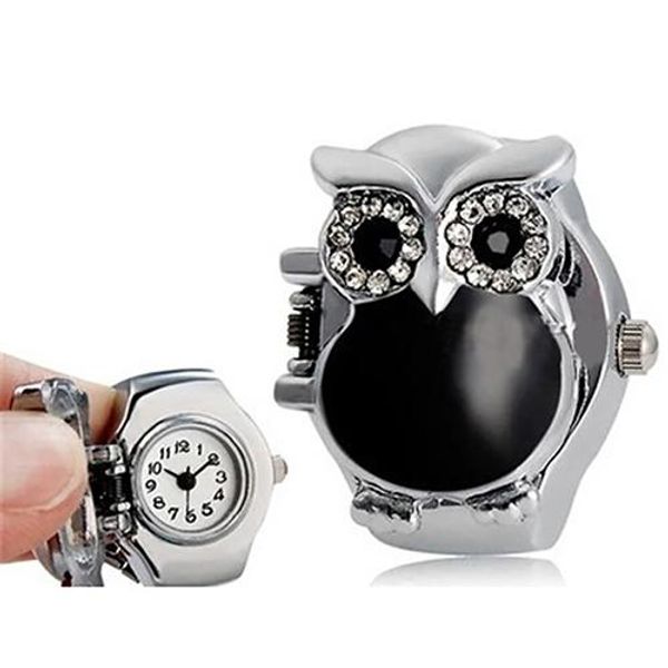 fashion women girl shiny rhinestone owl case stainless steel elastic finger ring watch hot, Slivery;brown
fashion women girl shiny rhinestone owl case stainless steel elastic finger ring watch hot, Slivery;brown