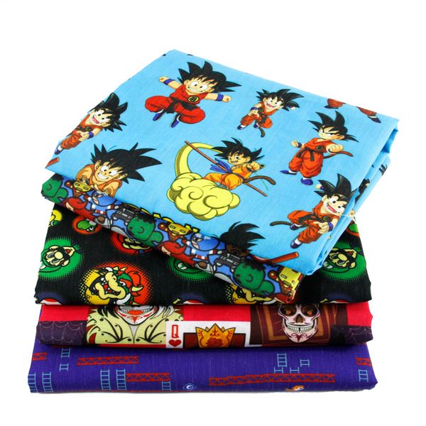 david accessories 50*145cm patchwork cartoon polyester cotton fabric for tissue kid bedding textile for sewing tilda doll,1yc483, Black;white