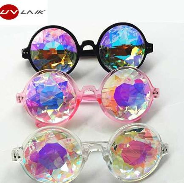 uvlaik round kaleidoscope glasses women rave festival sunglasses men holographic glasses colorful celebrity party eyewear, White;black
uvlaik round kaleidoscope glasses women rave festival sunglasses men holographic glasses colorful celebrity party eyewear, White;black