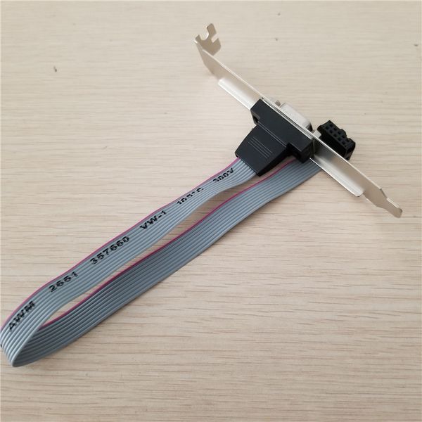 Motherboard 10Pin Female to DB9 RS232 9Pin Male Serial Port Full-Height Profile Rear Bracket Cable Cord 26cm For Printer
Motherboard 10Pin Female to DB9 RS232 9Pin Male Serial Port Full-Height Profile Rear Bracket Cable Cord 26cm For Printer