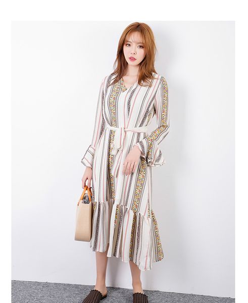 summer new bohemian dress v-neck print dress holiday wind long trumpet sleeve a-line, Black;gray
summer new bohemian dress v-neck print dress holiday wind long trumpet sleeve a-line, Black;gray