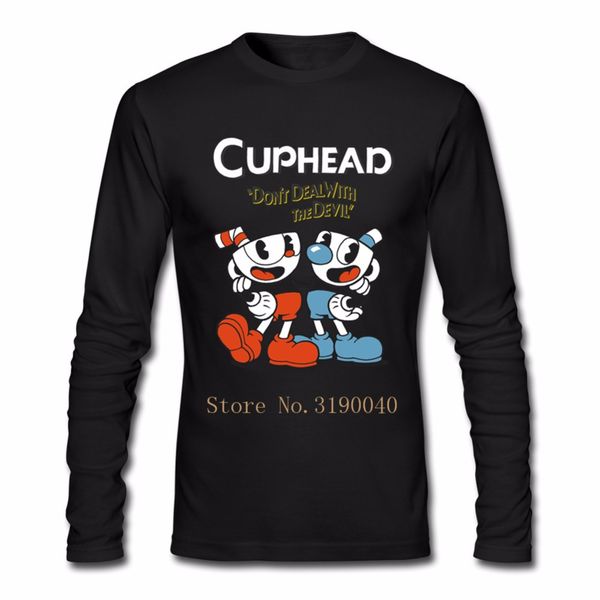 аниме футболка мужчины cuphead футболки для мужчин повседневная с длинным рукавом енот футболка печать для парня топы camisetas hombre, White;black 
аниме футболка мужчины cuphead футболки для мужчин повседневная с длинным рукавом енот футболка печать для парня топы camisetas hombre, White;black