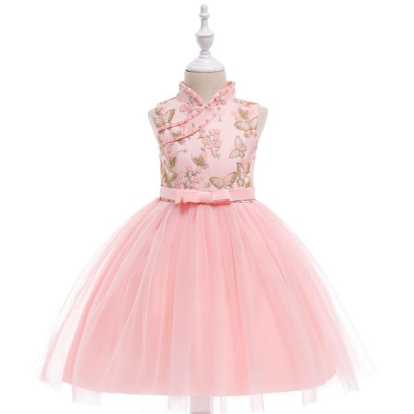summer new retro dress girls butterfly embroidery chinese style princess dress pink stand collar dress gauze, Red;yellow
summer new retro dress girls butterfly embroidery chinese style princess dress pink stand collar dress gauze, Red;yellow